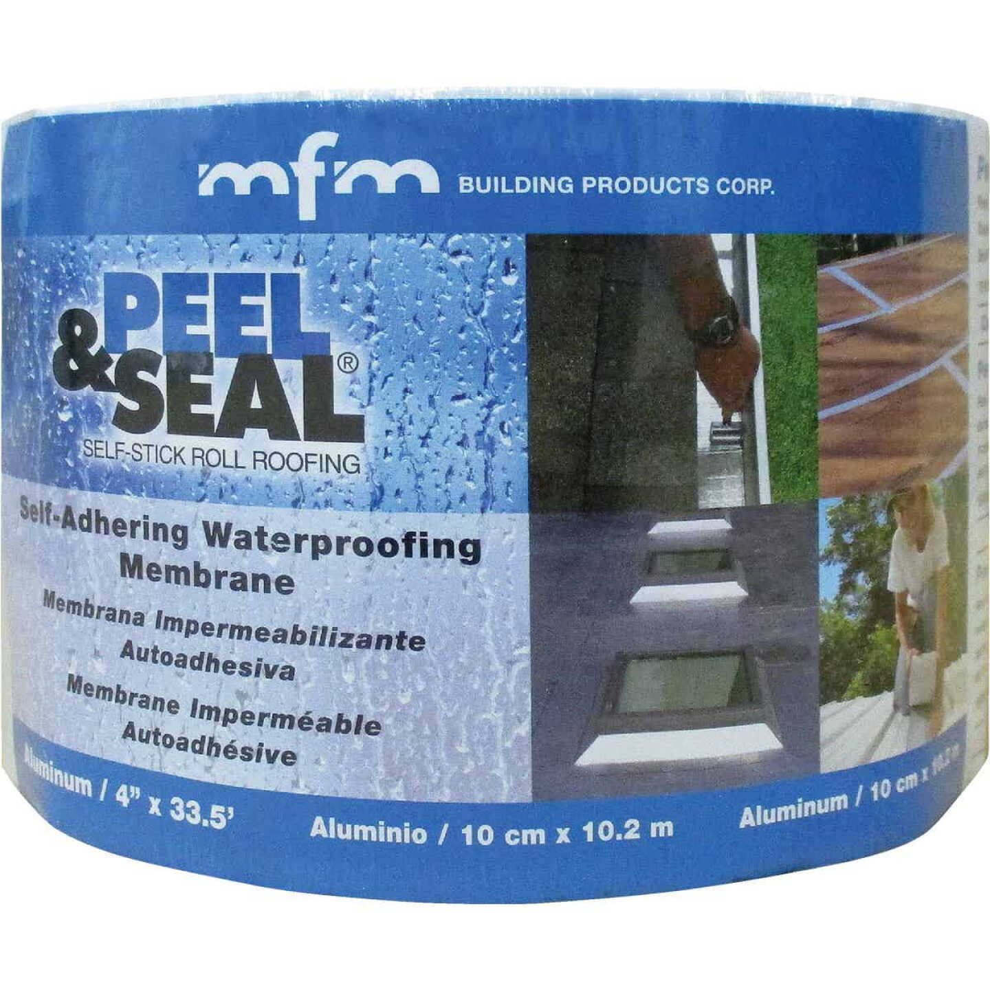 MFM Peel & Seal 4 In. X 33.5 Ft. Aluminum Roofing Membrane Image 1