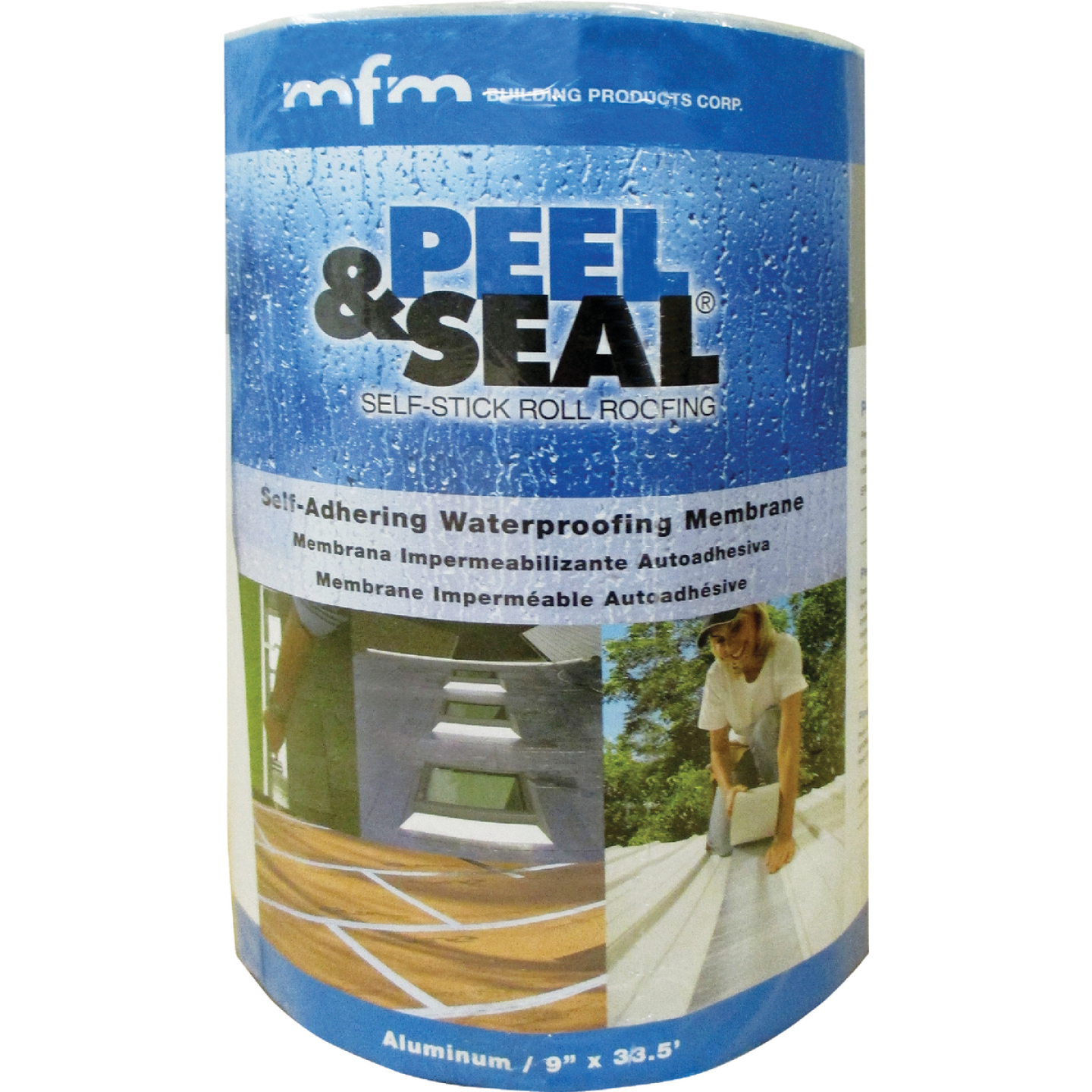 MFM Peel & Seal 9 In. X 33.5 Ft. Aluminum Roofing Membrane Image 1
