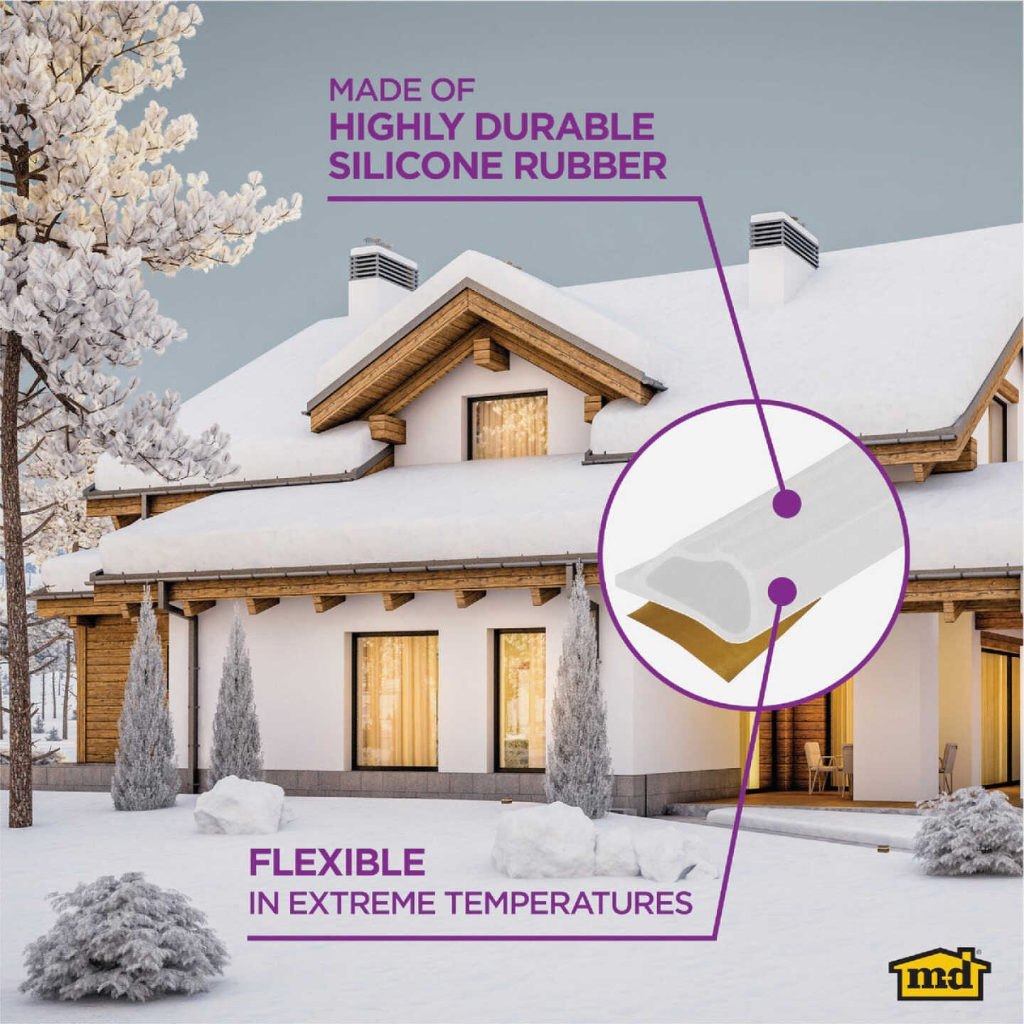 M-D Building Products 20 Ft. White Silicone Gasket Seal for Doors and Windows Image 5