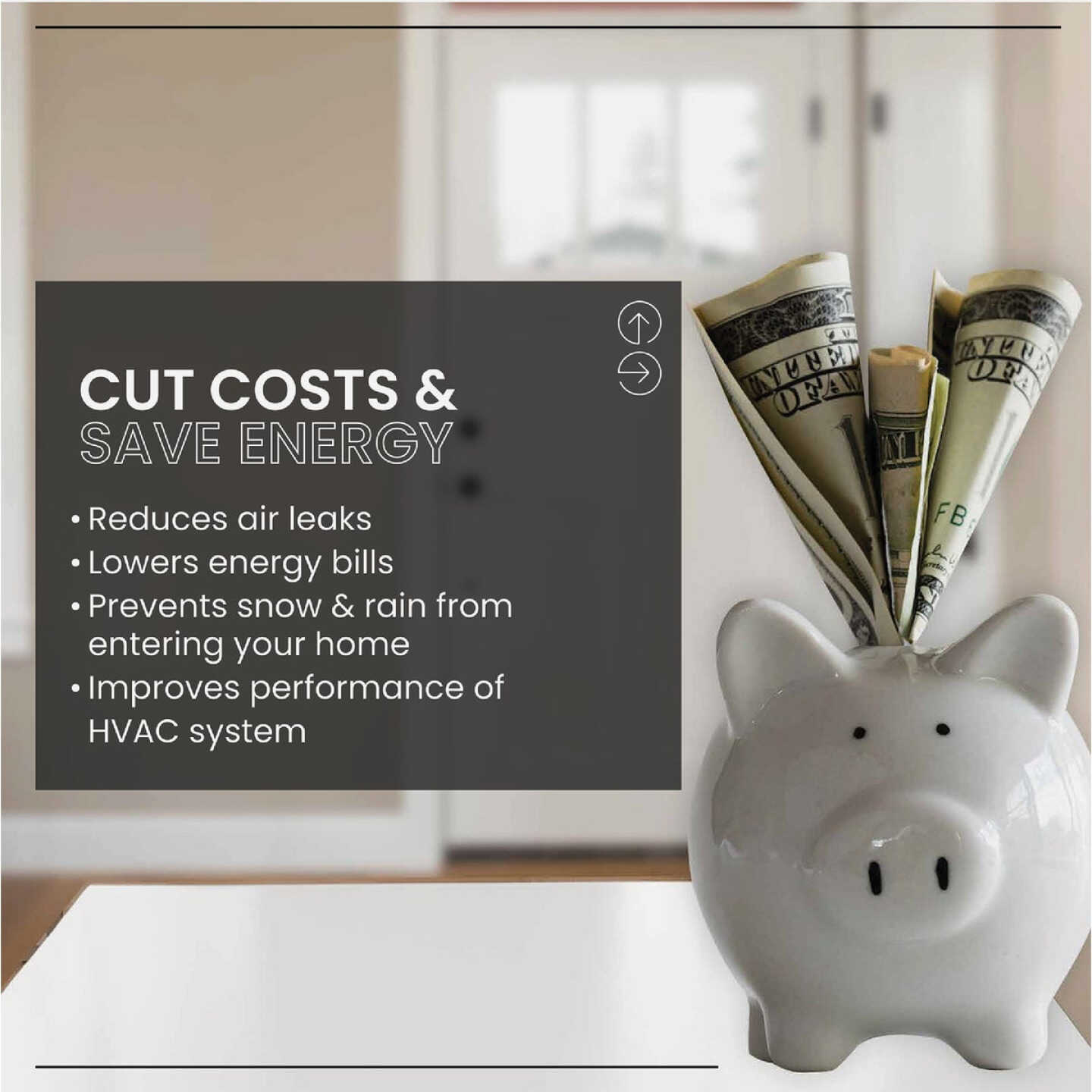 M-D Building Products 96 In. Brown Vinyl-coated Foam Top and Sides Door Seal, 50 Pk. Image 2