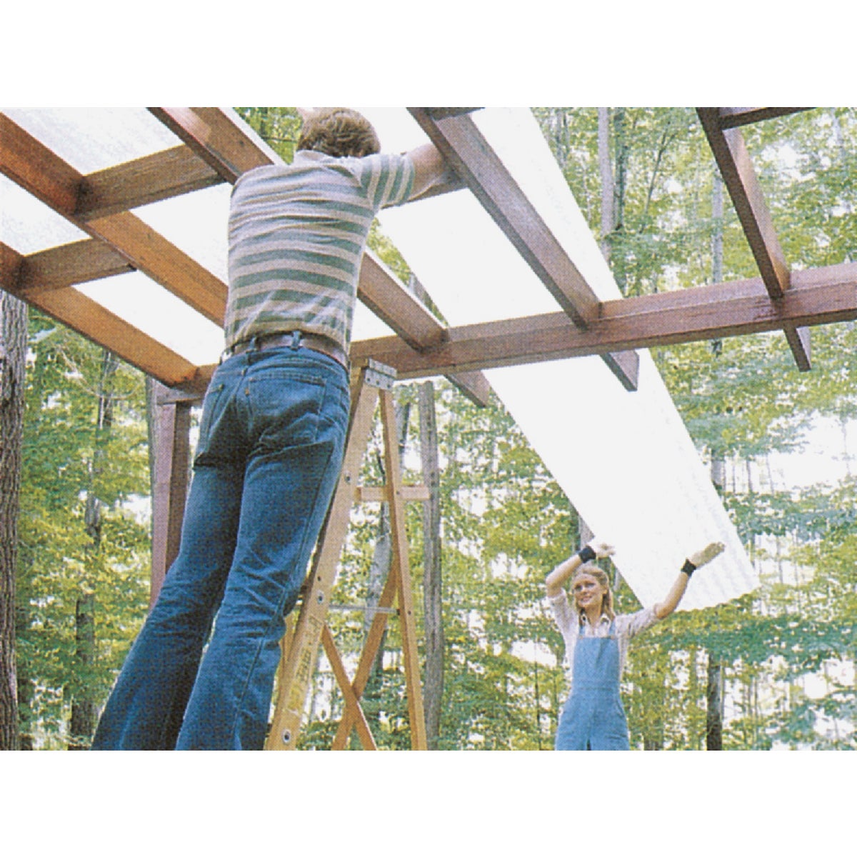 Sequentia WeatherGlaze 26 In. x 8 Ft. White Fiberglass Corrugated Panels Image 2