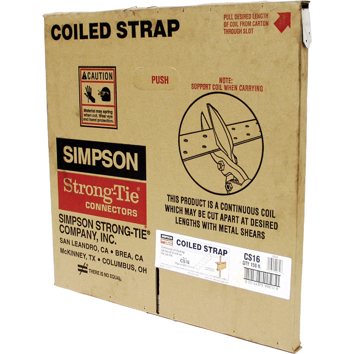 Simpson Strong-Tie 1-14 In. x 150 Ft. 16 ga Galvanized Steel Coiled Strapping