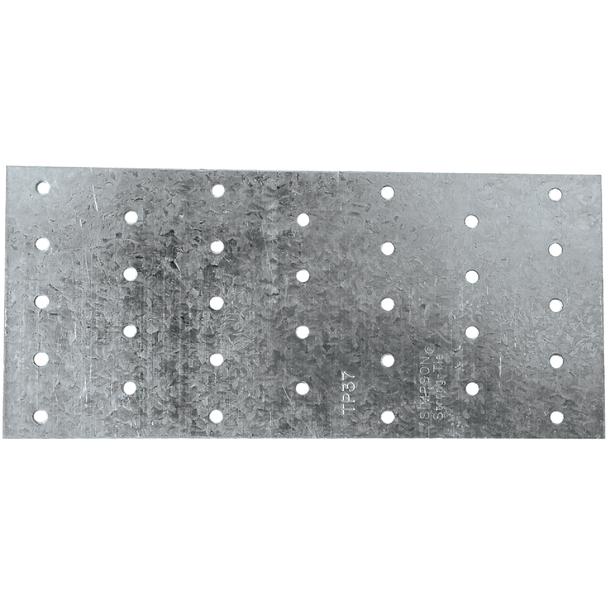 Simpson Strong-Tie 3-1/8 In. W x 7 In. L 20 ga Galvanized Steel Tie Plate