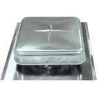 Airhawk 50 In. Mill Galvanized Steel Square Roof Vent Image 1