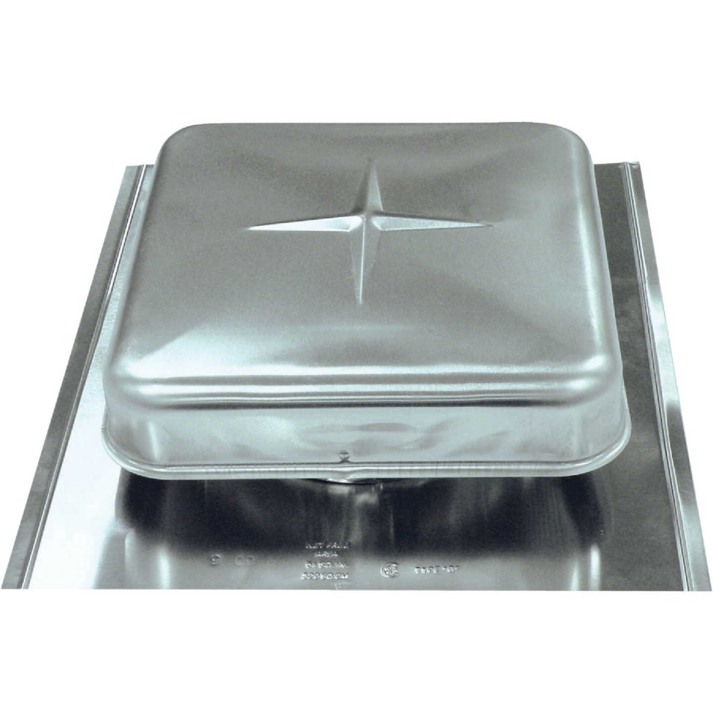 Airhawk 50 In. Mill Galvanized Steel Square Roof Vent Image 1