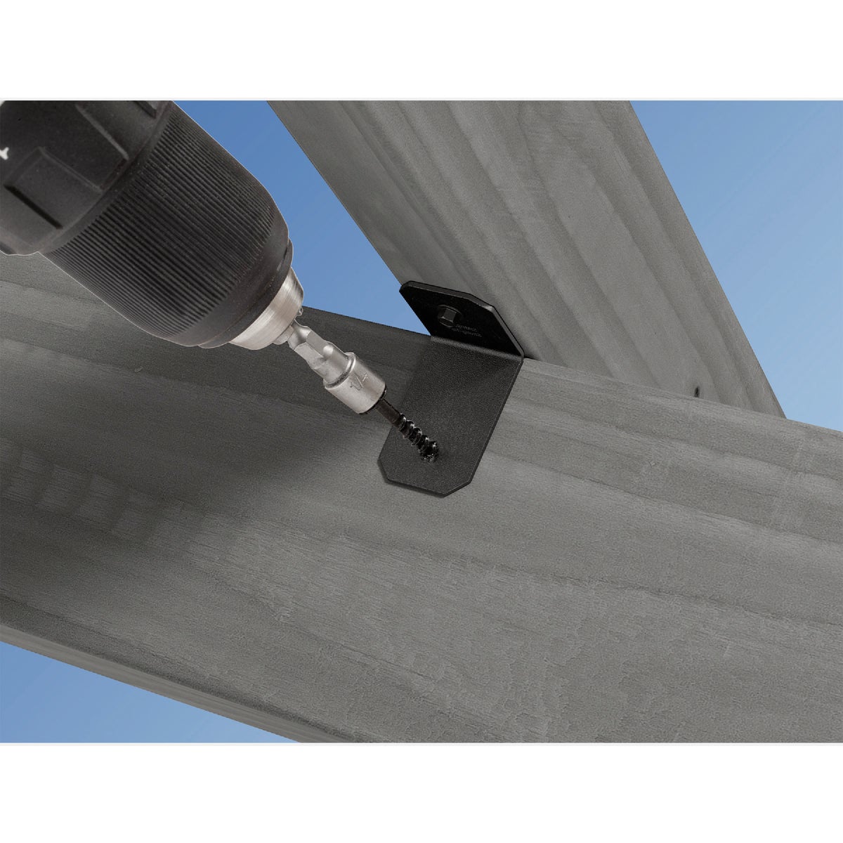 Simpson Strong-Tie Outdoor Accents Avant Collection ZMAX 2X 90 Deg. 14 ga Black Framing Angle Image 3