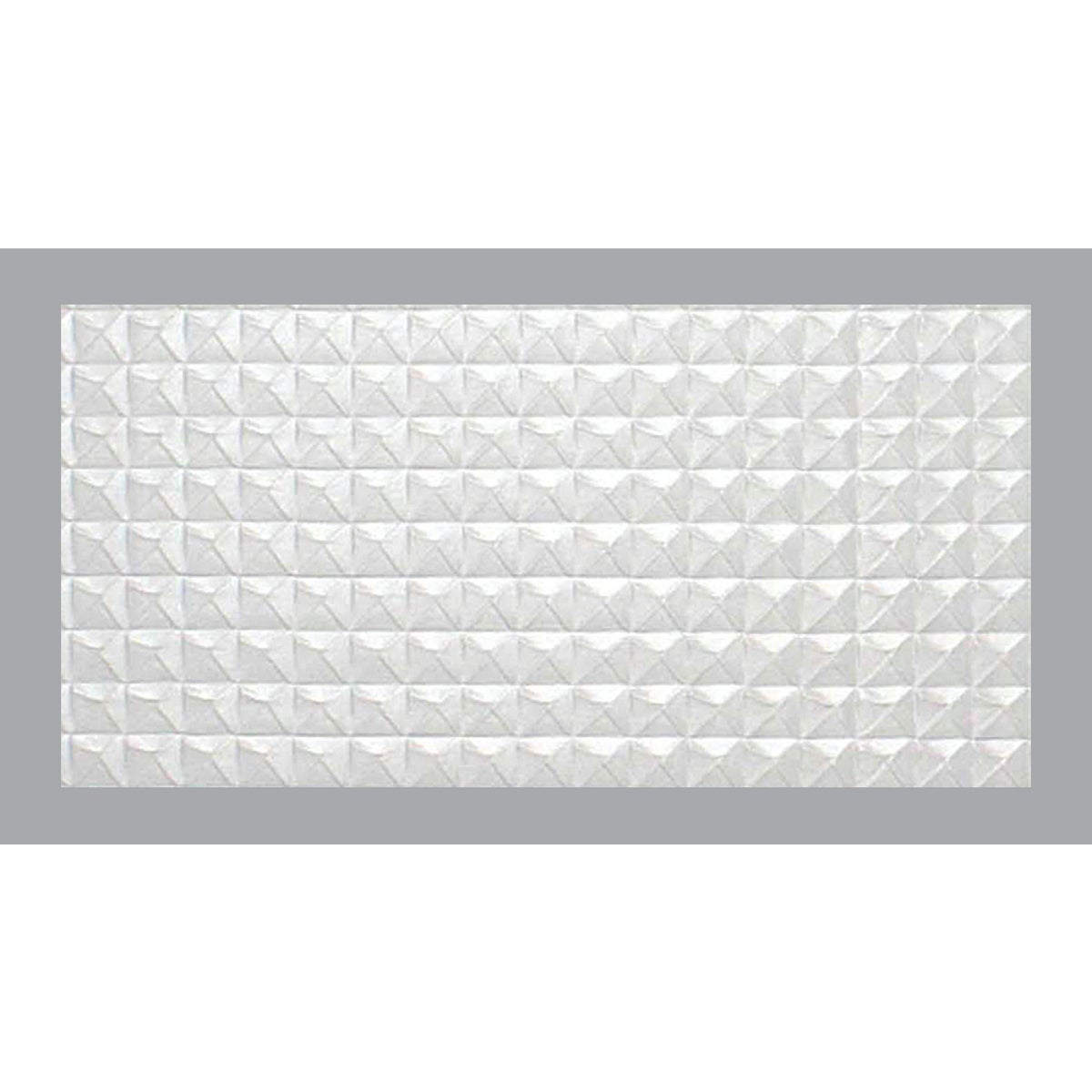 Parkland Performance SpectraTile Millennium 2 Ft. x 4 Ft. White PVC Diamond Pyramid Suspended Ceiling Tile 