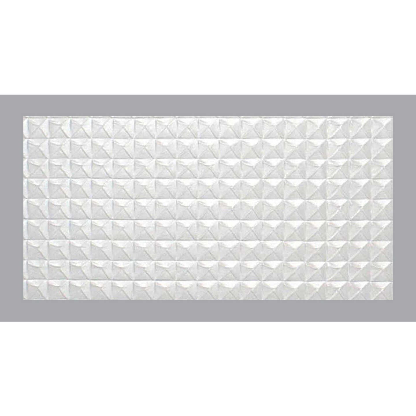 Parkland Performance SpectraTile Millennium 2 Ft. x 4 Ft. White PVC Diamond Pyramid Suspended Ceiling Tile Image 2