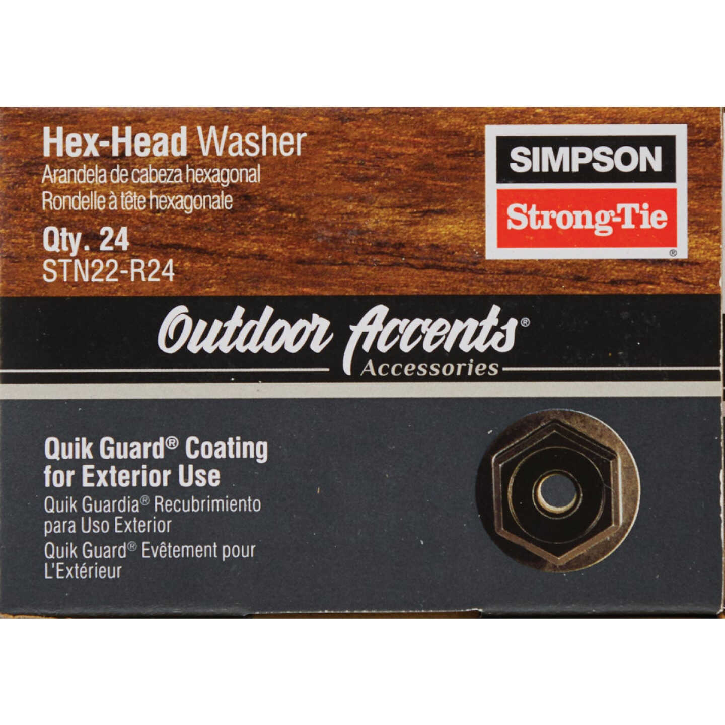 Simpson Strong-Tie Outdoor Accents Black Hex-Head Washer (24 Ct.) Image 3