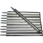 Spectra Metals 6 In. K Style Black Gutter Screw & Ferrule, (10-Pack) Image 2