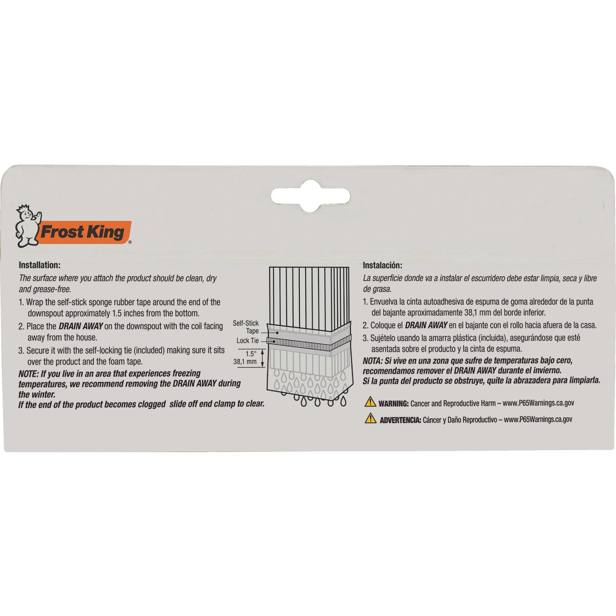 Frost King Automatic 46 In. White Downspout Extender Image 5