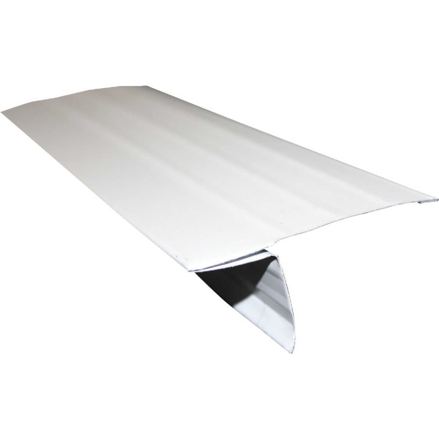 Klauer D5 Galvanized Steel Roof Edge Flashing with Hems, White Image 1