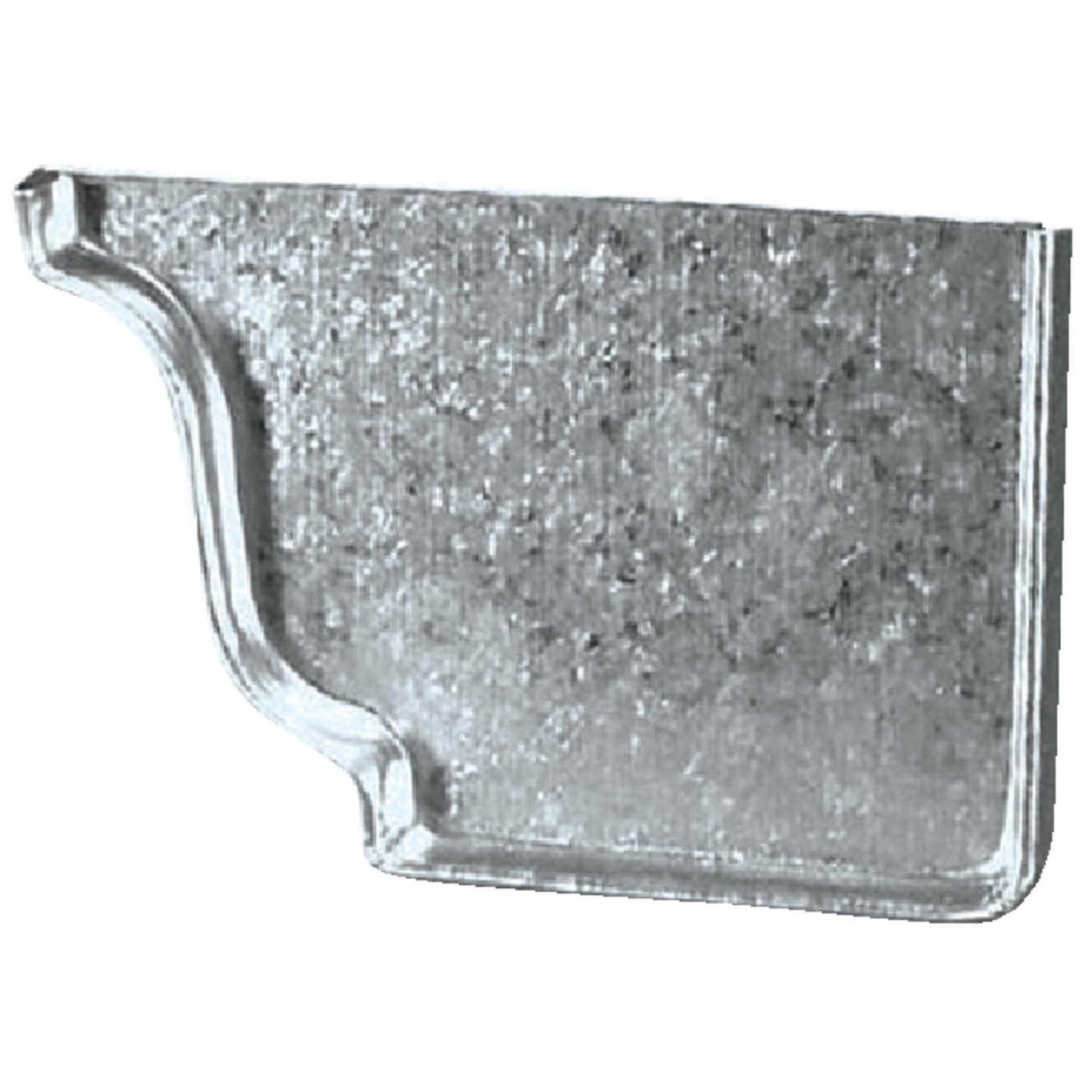 Amerimax 5 In. Galvanized Right Gutter End Cap Image 2