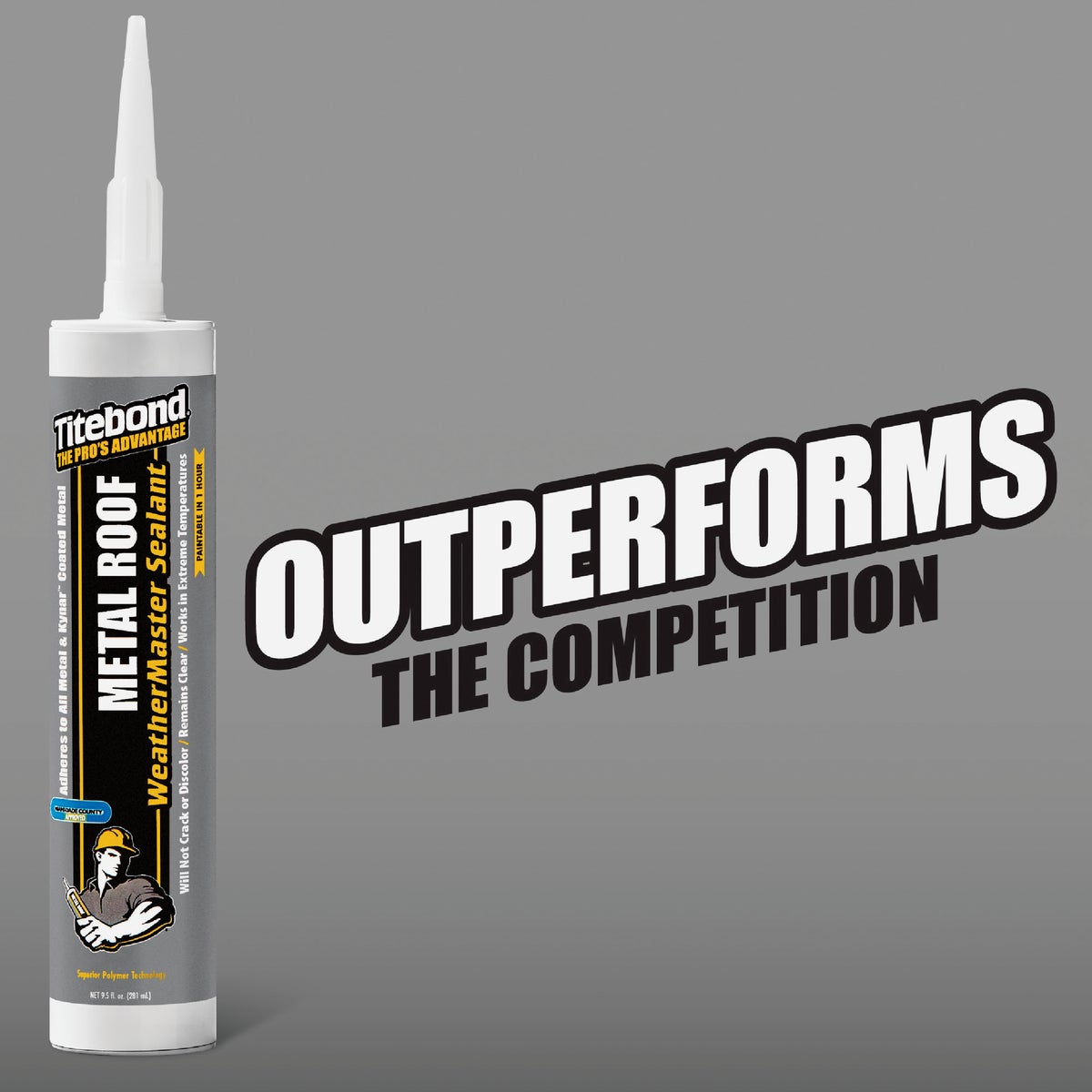 TiteBond Weathermaster 10 Oz. White Metal Roof Sealant Image 2