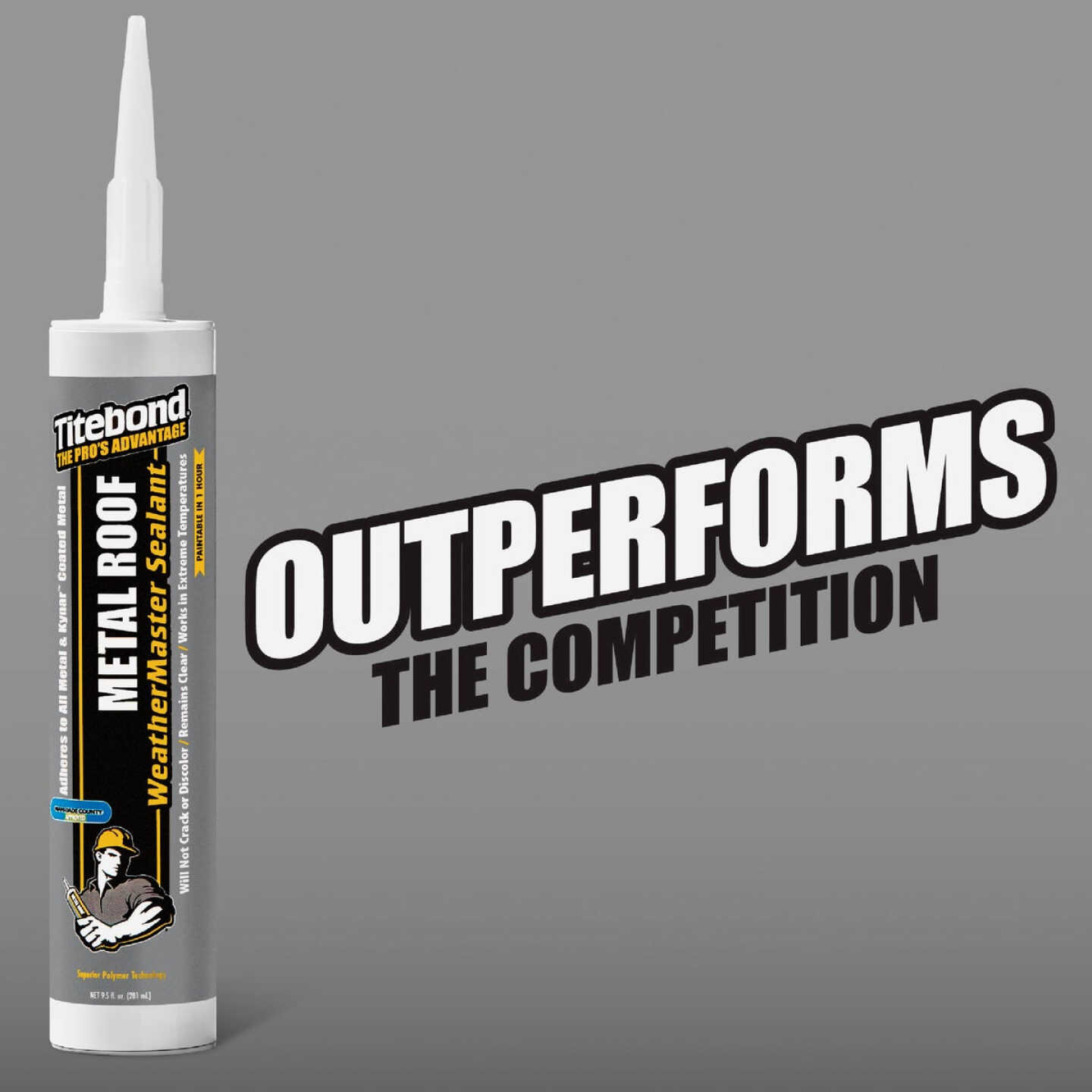 TiteBond Weathermaster 10 Oz. White Metal Roof Sealant Image 2