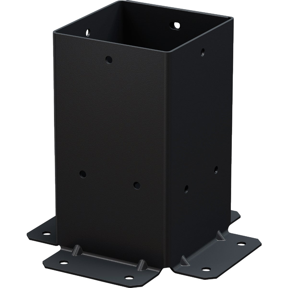 Simpson Strong-Tie Outdoor Accents Sage System Black Powder-Coated Post Base for 4x4 with Screws (2-Pack) Image 6