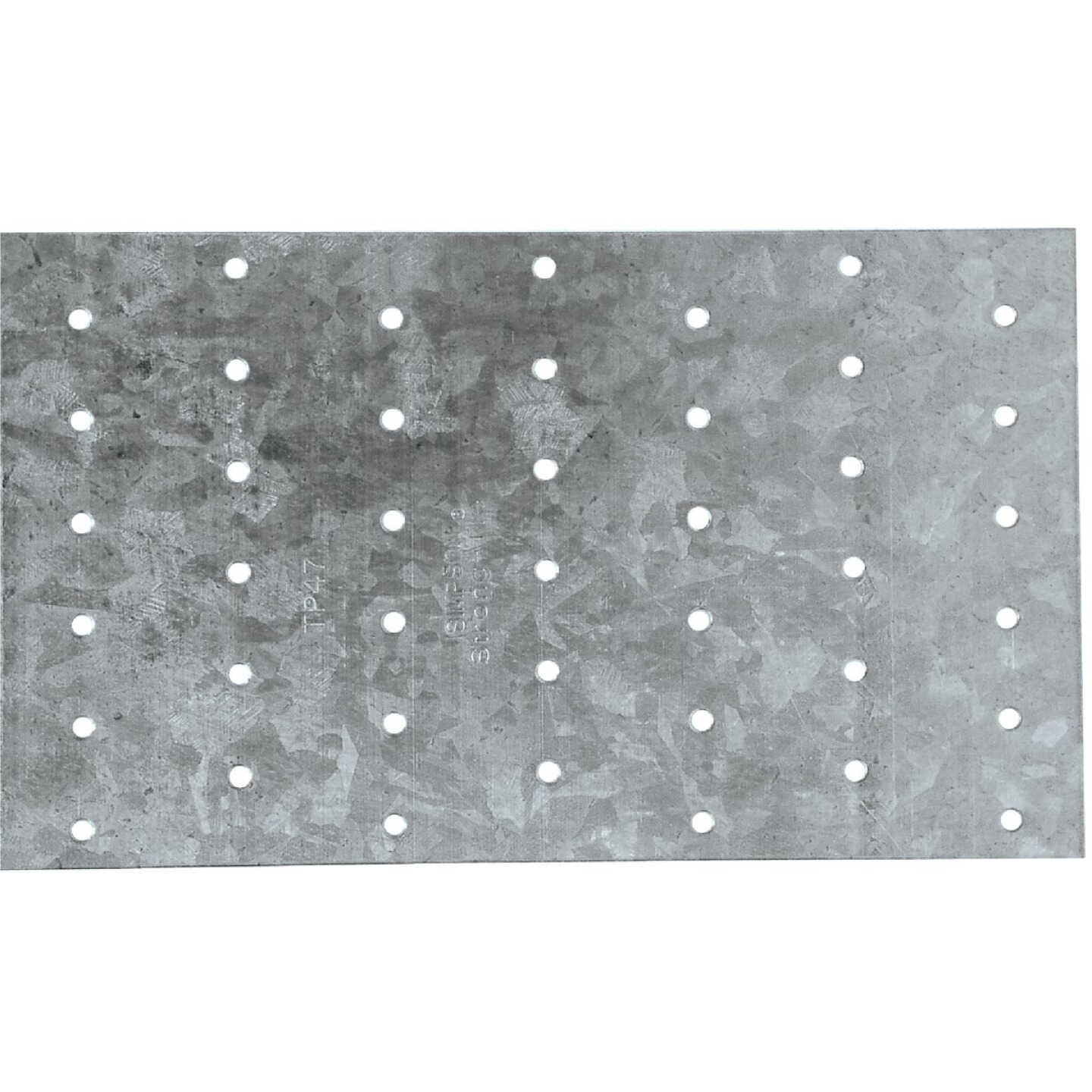 Simpson Strong-Tie 4-1/8 In. W x 7 In. L 20 ga Galvanized Steel Tie Plate Image 1