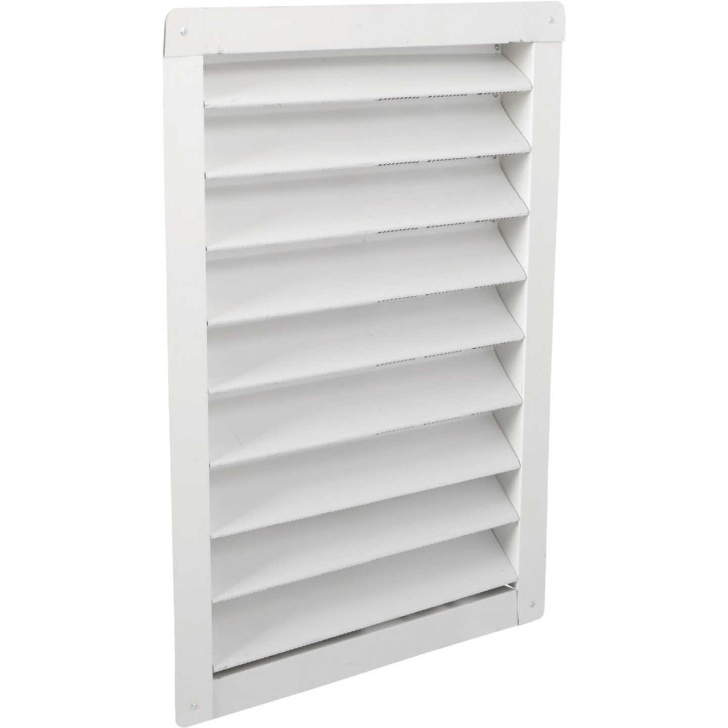 AirVent 12" x 18" Rectangular White Gable Attic Vent Image 1