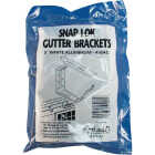 Spectra Metals K Style White Aluminum Snap-Lok Gutter Hanger Bracket, (4-Pack) Image 2