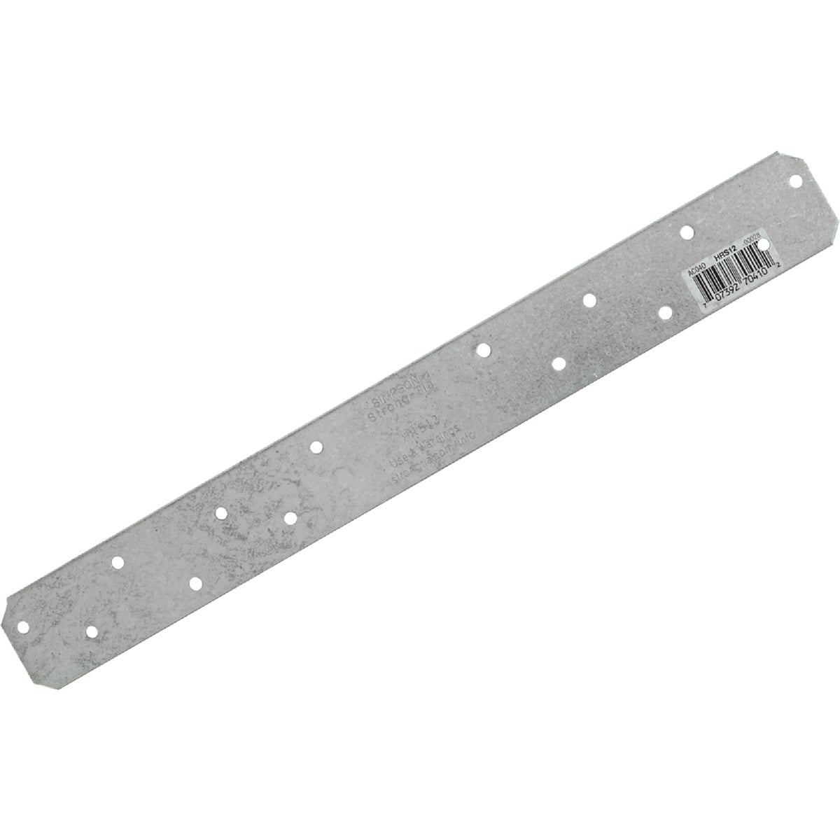 Simpson Strong-Tie 1-3/8 In. W x 12 In. L 12 ga Steel Strap Tie