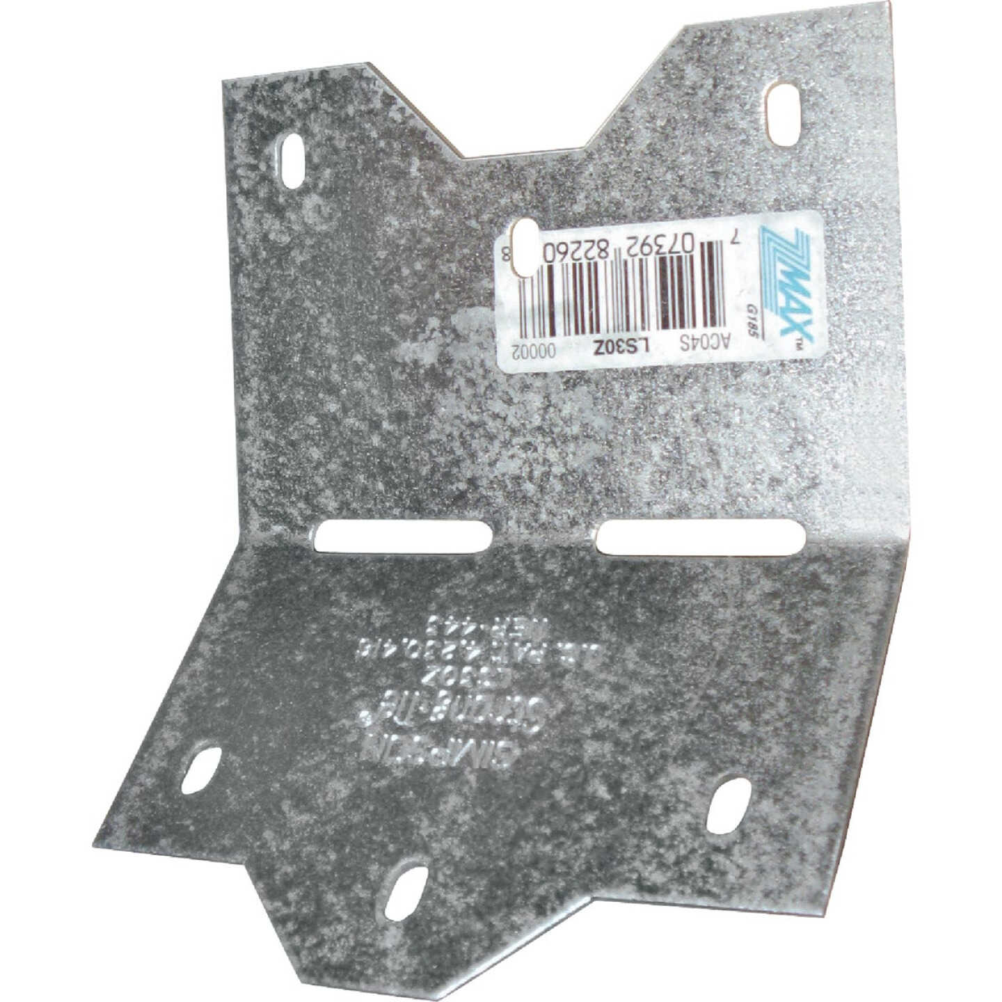 LS 3-3/8 in. 18-Gauge ZMAX Galvanized Adjustable L Angle Image 1
