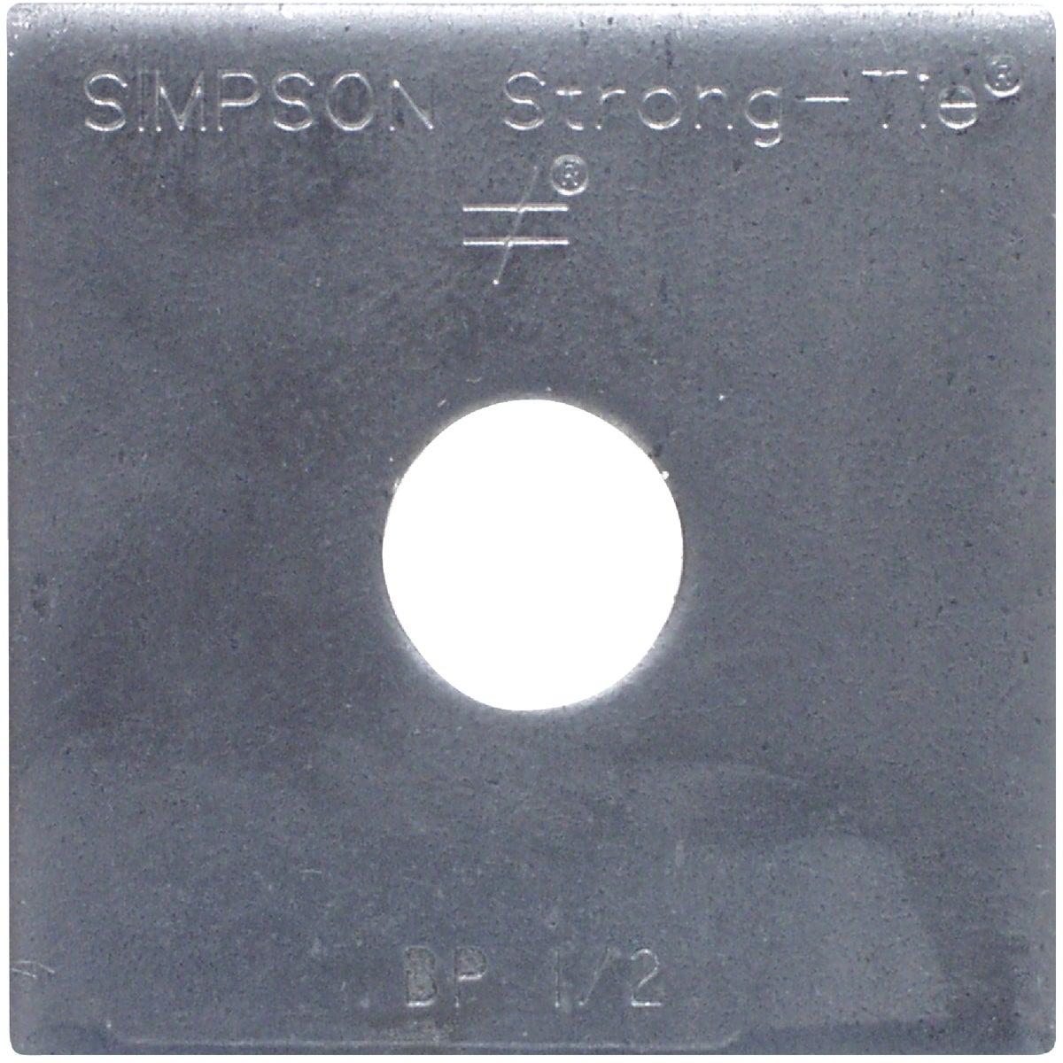 Simpson Strong-Tie 1/2 In. x 2 In. x 3/16 In. Uncoated Steel Bearing Plate