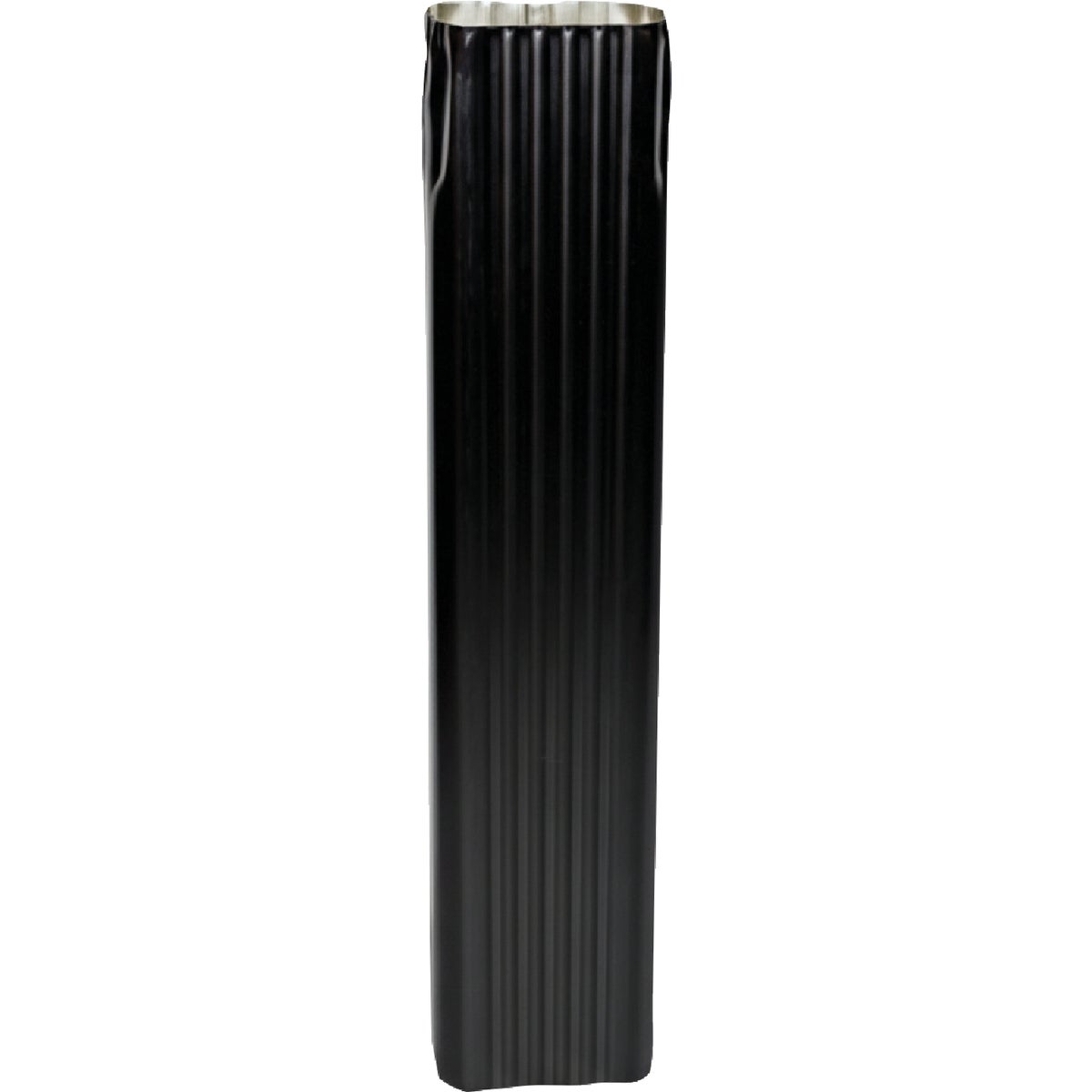 Spectra Metals 2 In. x 3 In. x 15 In. K-Style Black Aluminum Downspout Extension Image 1