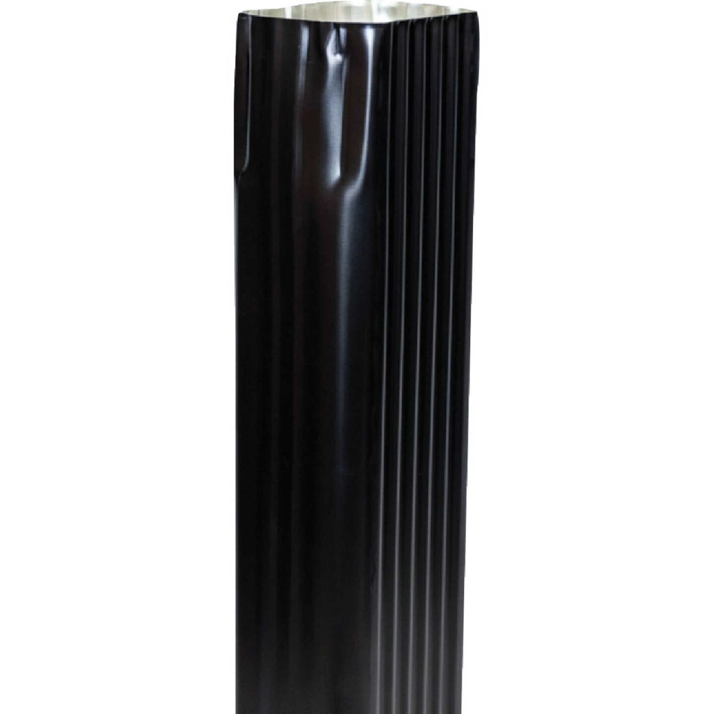 Spectra Metals 2 In. x 3 In. x 15 In. K-Style Black Aluminum Downspout Extension Image 2