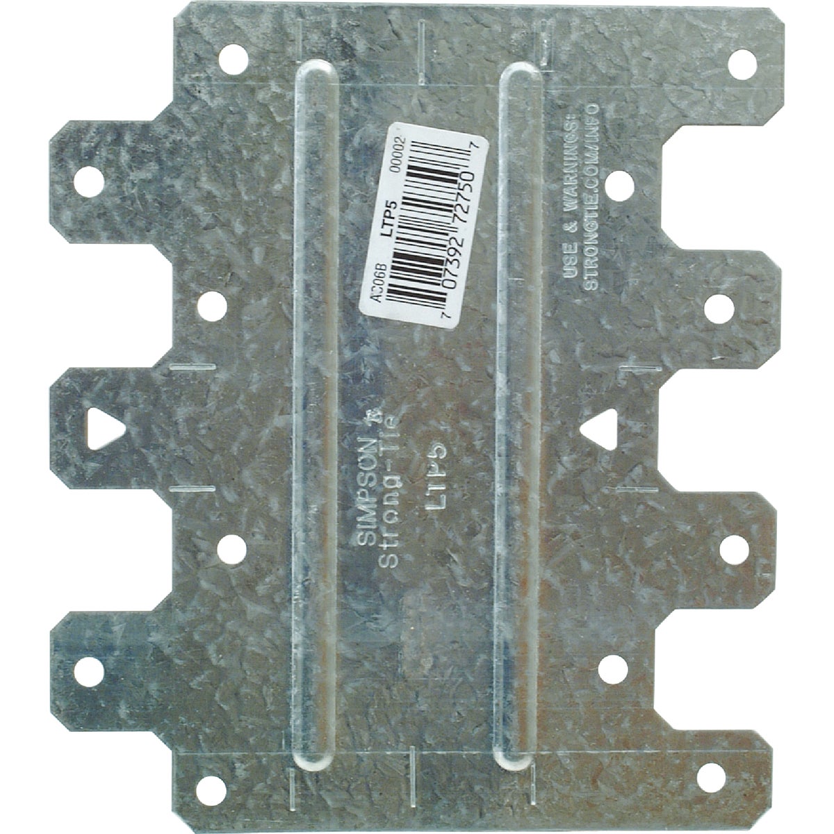 Simpson Strong-Tie 4-1/2 In. W x 5-1/8 In. L 20 ga Galvanized Steel Tie Plate