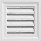 Ply Gem 14" x 14" Square White Gable Attic Vent Image 1