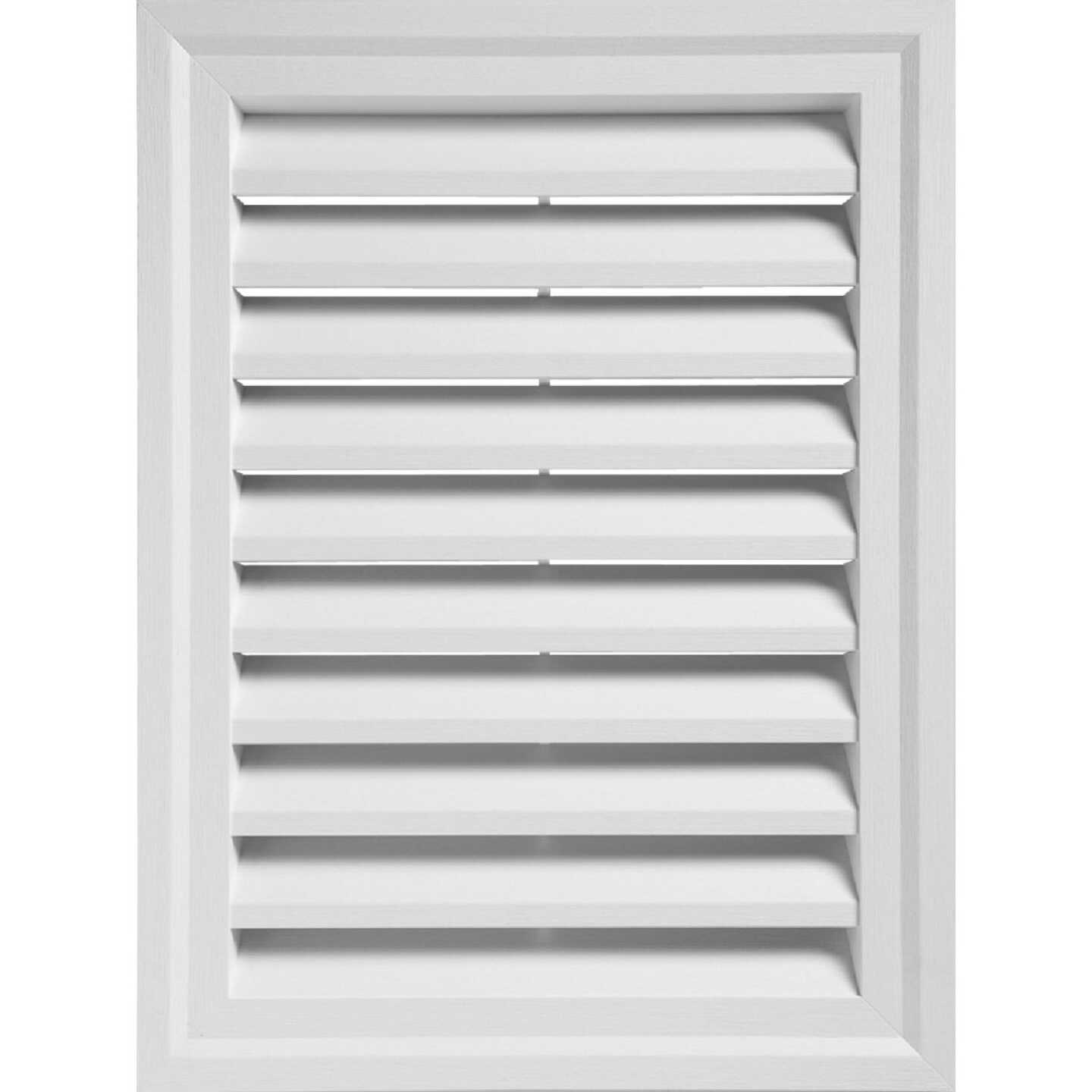 Ply Gem 18" x 24" Rectangular White Gable Attic Vent Image 1