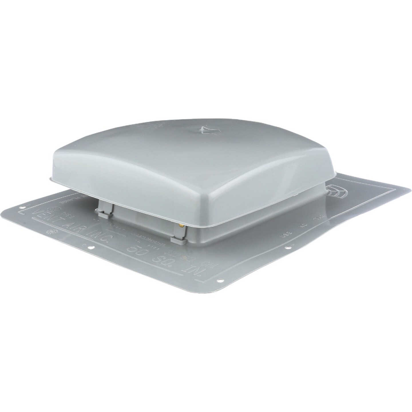 NorWesco 50 Sq. In. UV Resistant Polyethylene Roof Vent, Gray Image 1