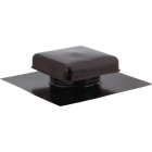 NorWesco 7-3/4" Galvanized Steel Black Static Roof Mount Attic Vent Image 1