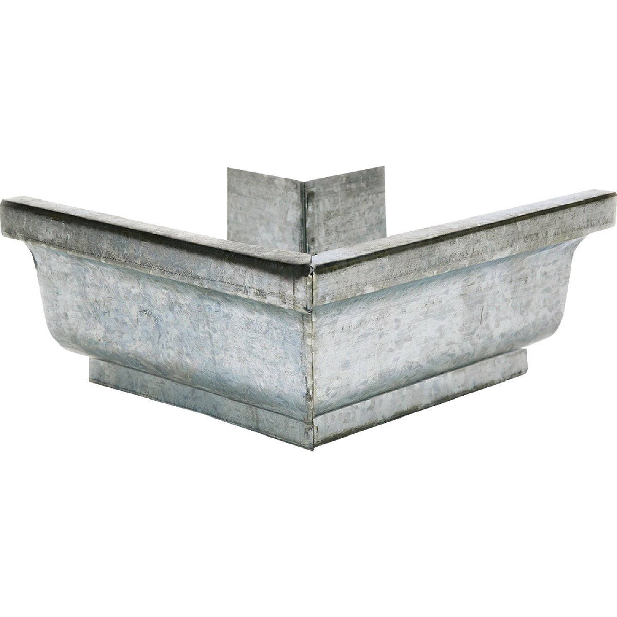 Amerimax 4 In. Galvanized Steel Miter K-Style Gutter Outside Corner
