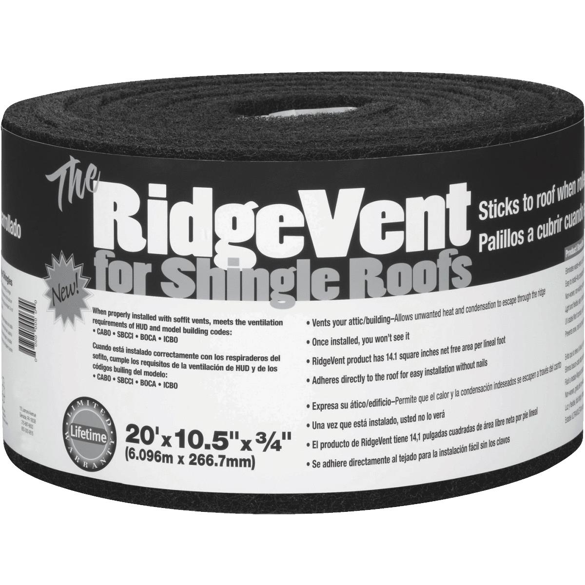 20' ROLLED RIDGE VENT