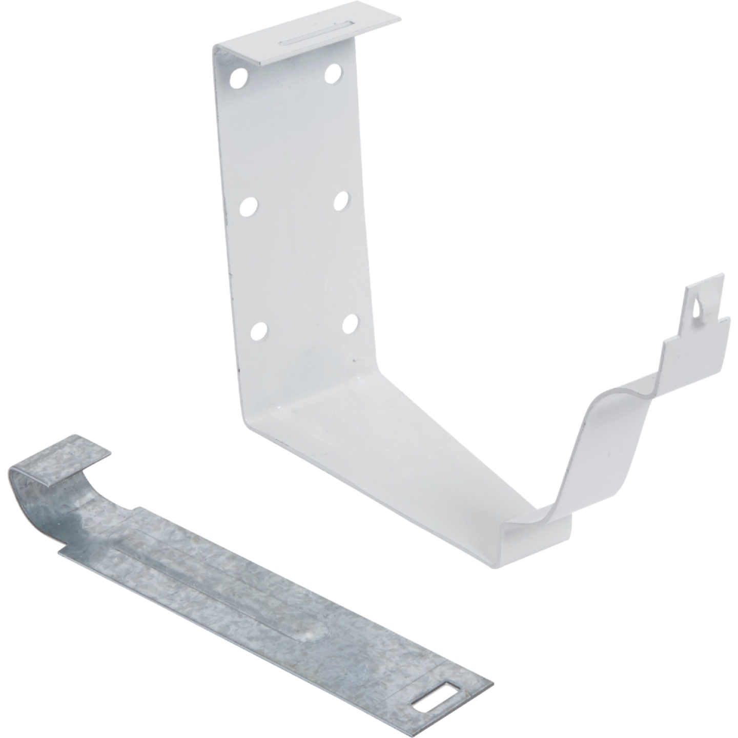 Amerimax K Style Galvanized White Snap-Lok Gutter Hanger Bracket Image 2