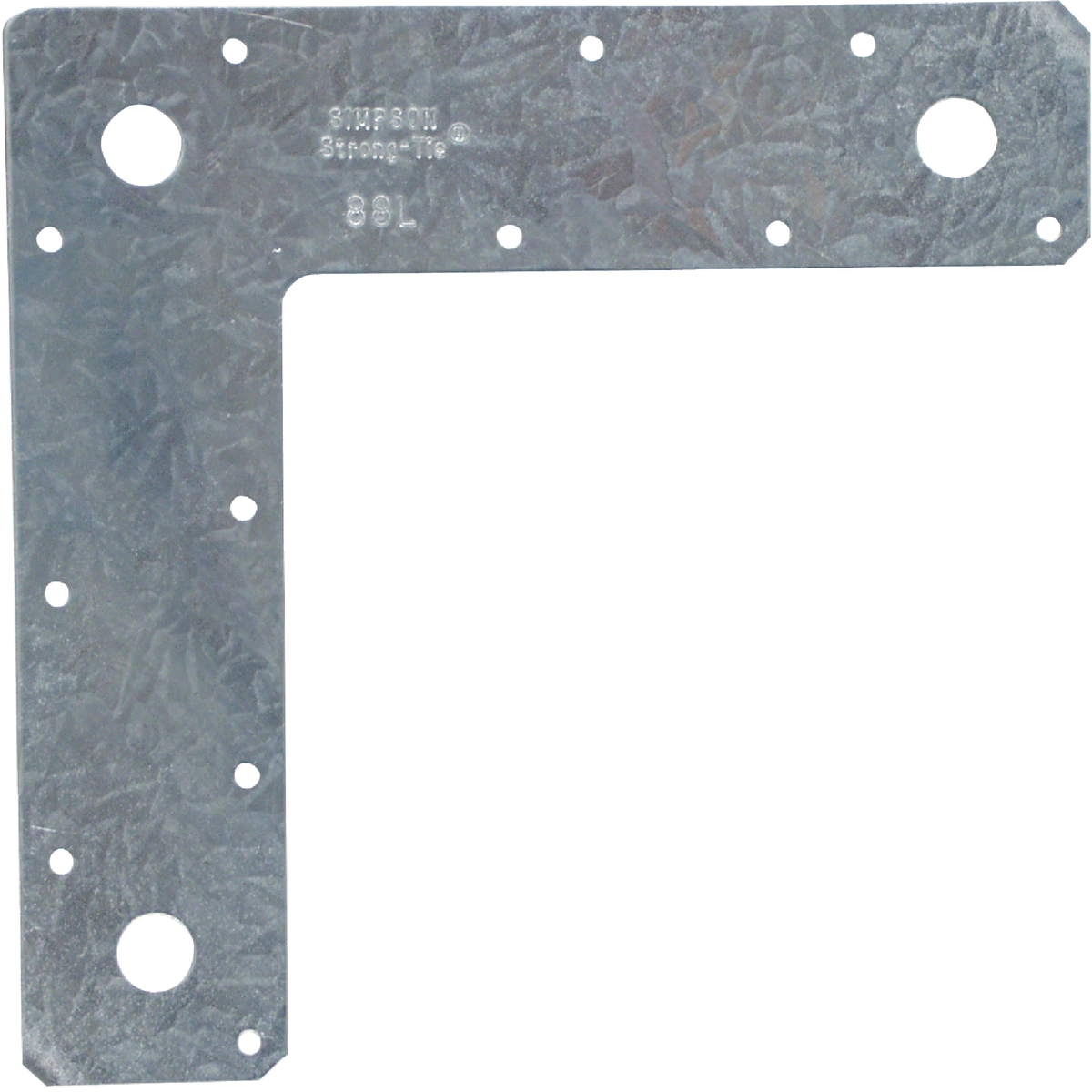 Simpson Strong-Tie 8 In. L x 8 In. H x 2 In. W 14 ga Steel L Strap Tie