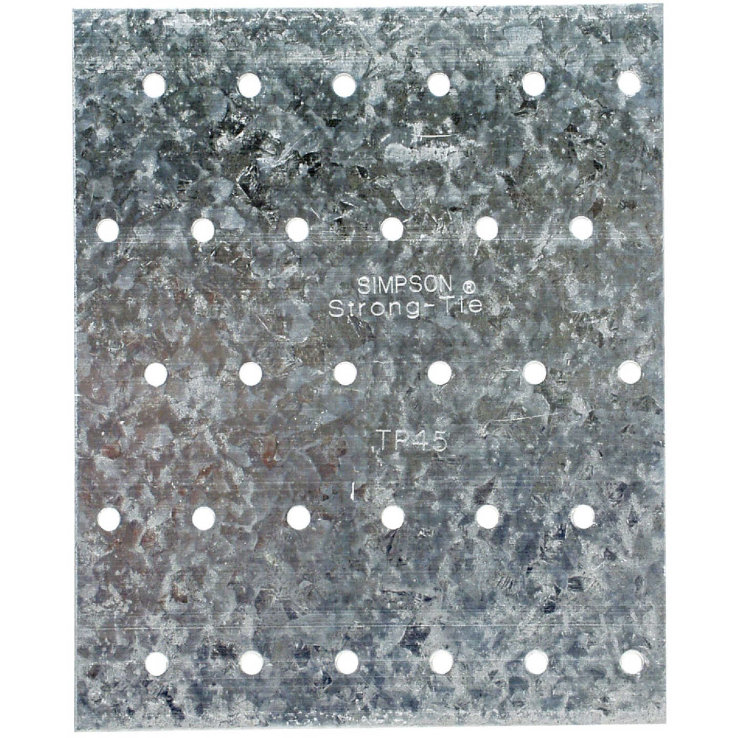Simpson Strong-Tie 4-1/8 In. W x 5 In. L 20 ga Galvanized Steel Tie Plate Image 1