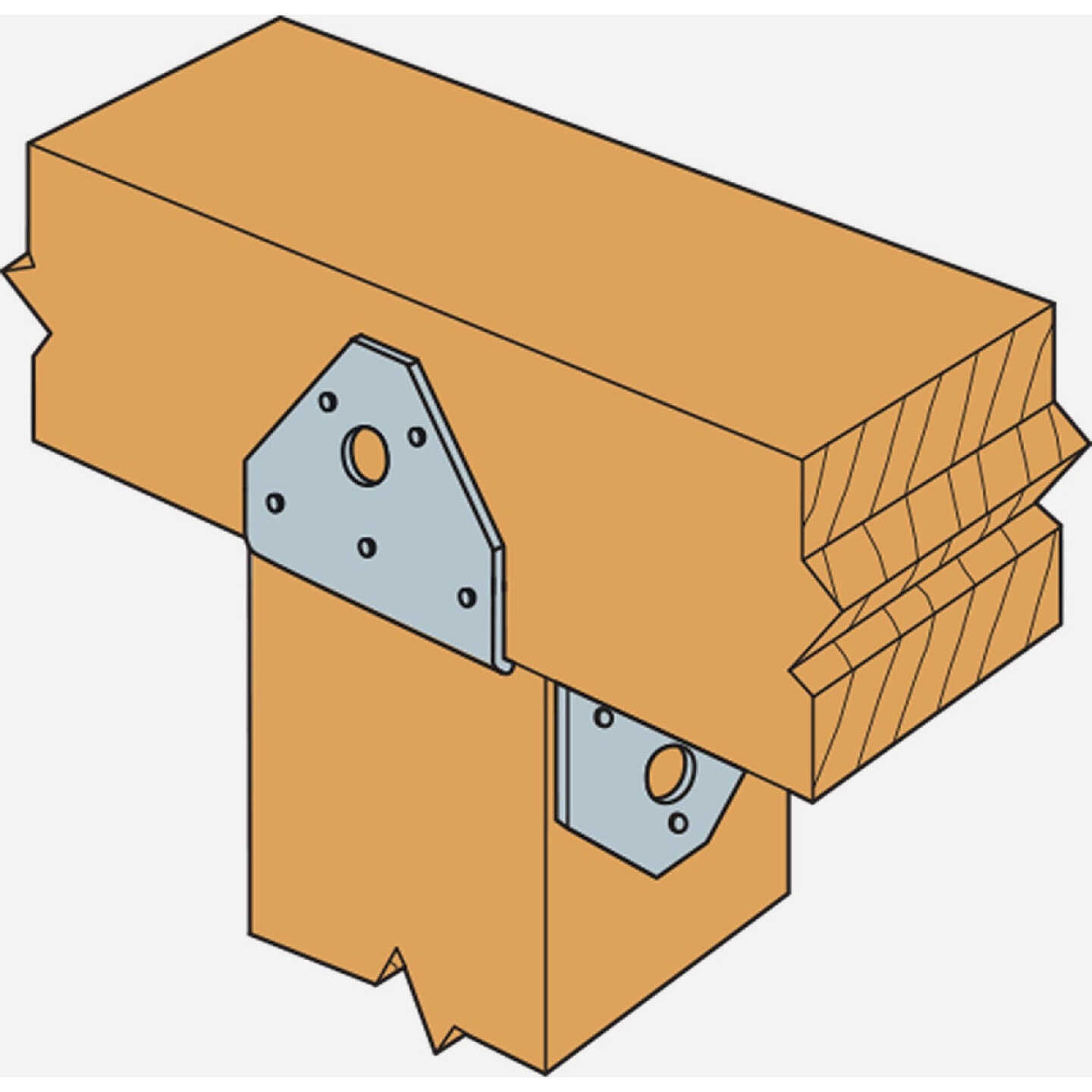 Simpson Strong Tie ZMAX 4X6 18 ga Post Cap Image 2