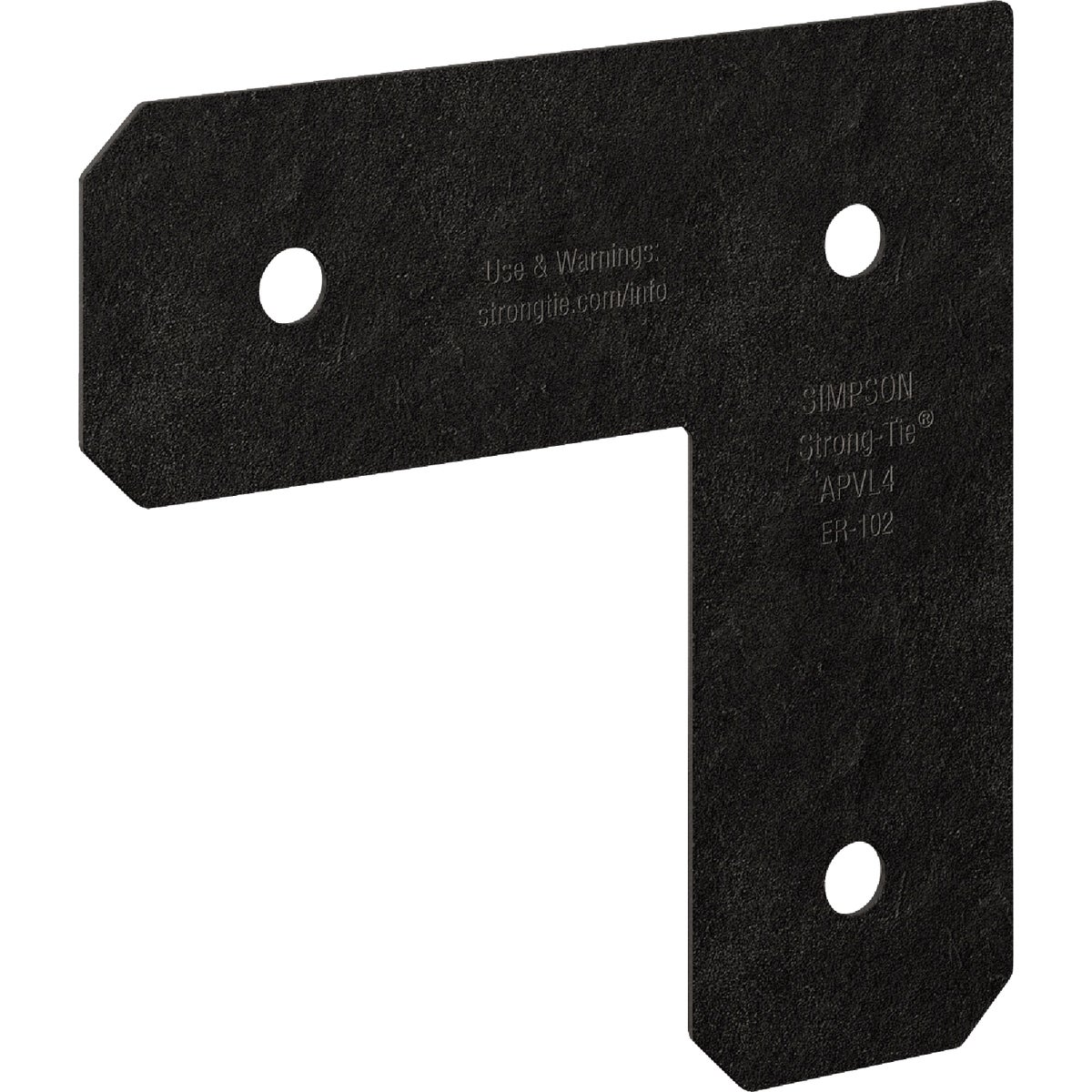 Simpson Strong-Tie Outdoor Accents Avant Collection ZMAX 4X4 Black L Strap