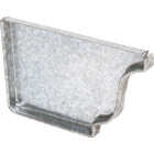 Amerimax 4 In. Galvanized K-Style Left Gutter End Cap Image 1