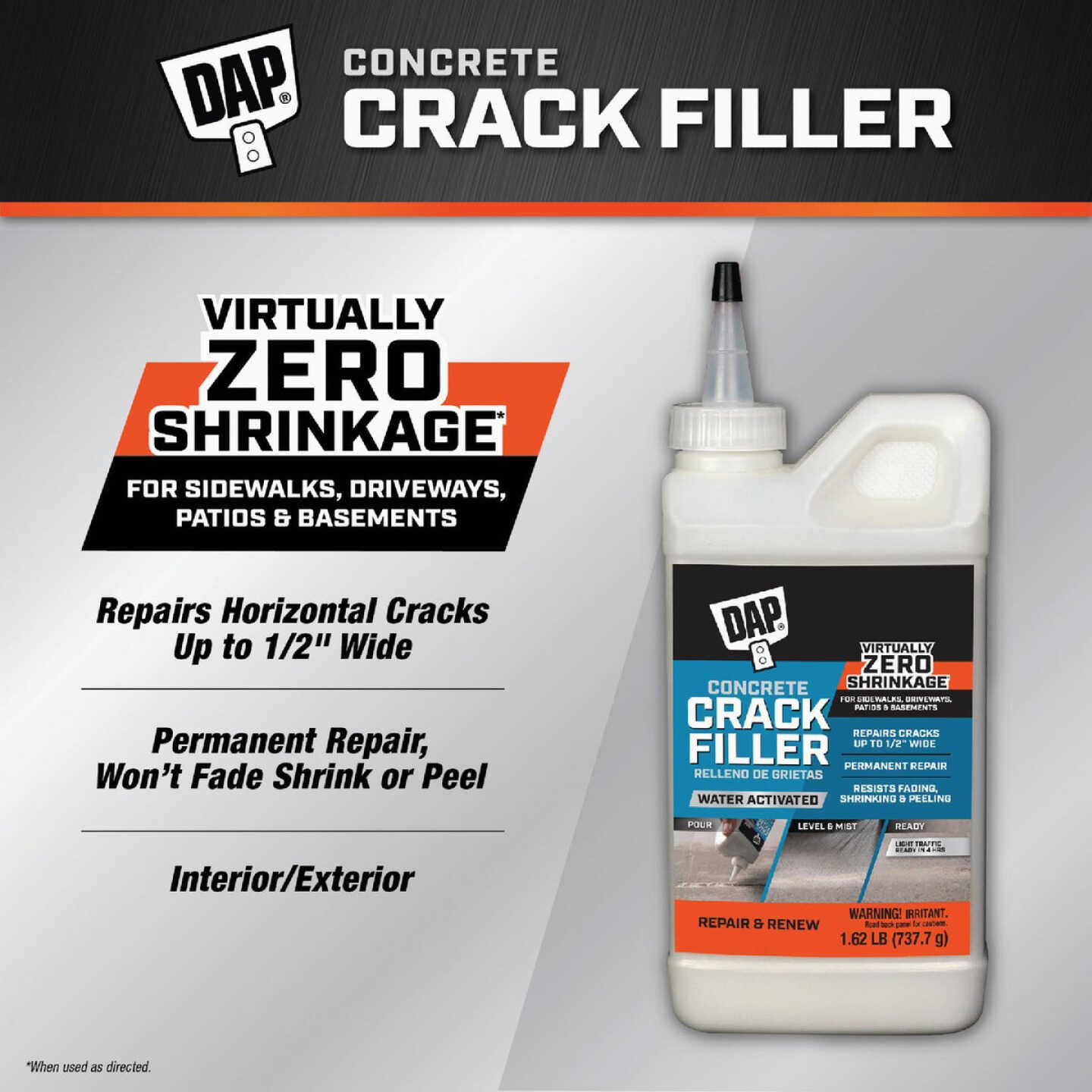 DAP 16 Oz. Concrete Crack Filler Dry Image 2
