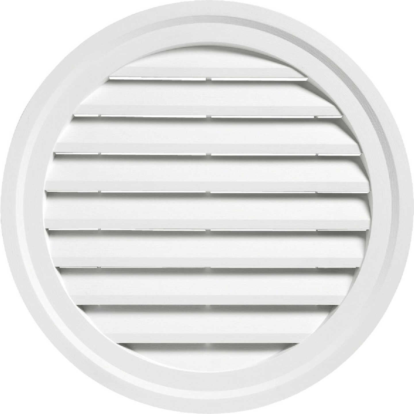 Ply Gem 18" Round White Gable Attic Vent Image 1