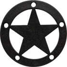 Outdoor Accents Mission Collection ZMAX, Black Powder-Coated Decorative Star Image 1