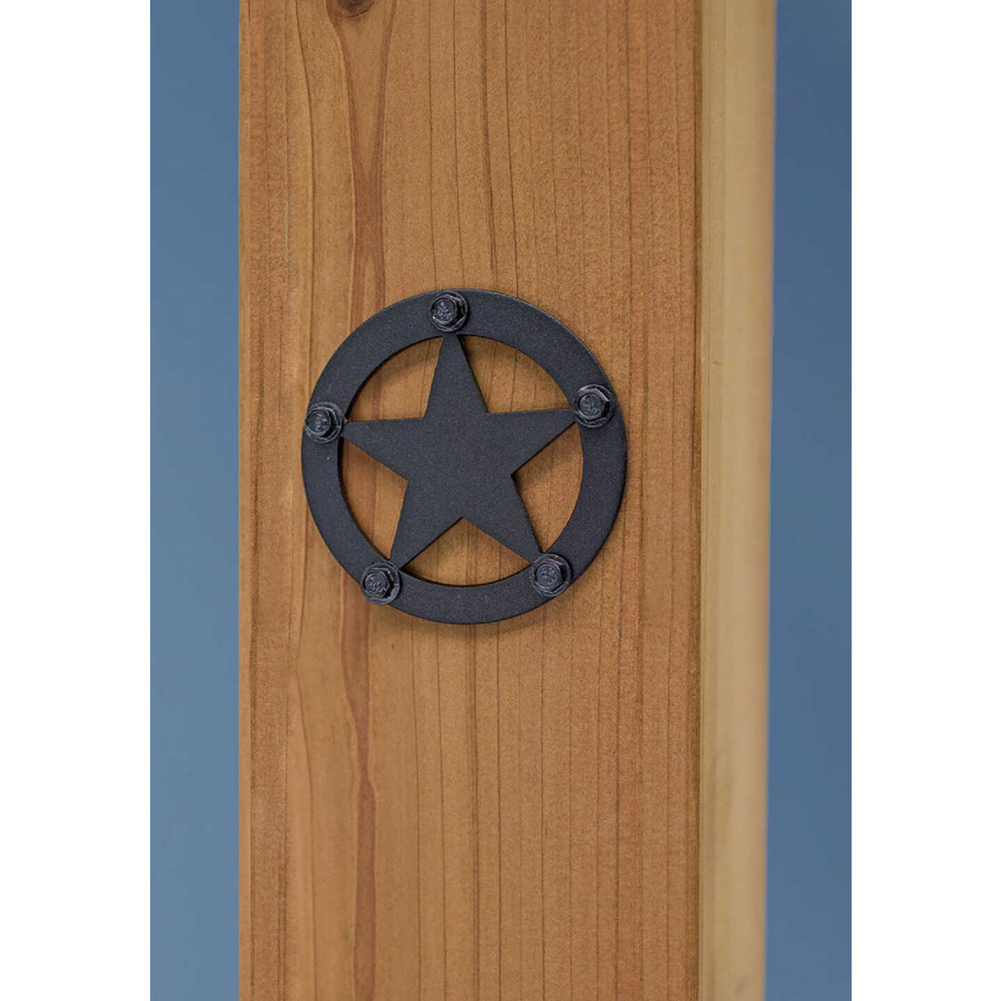 Outdoor Accents Mission Collection ZMAX, Black Powder-Coated Decorative Star Image 2