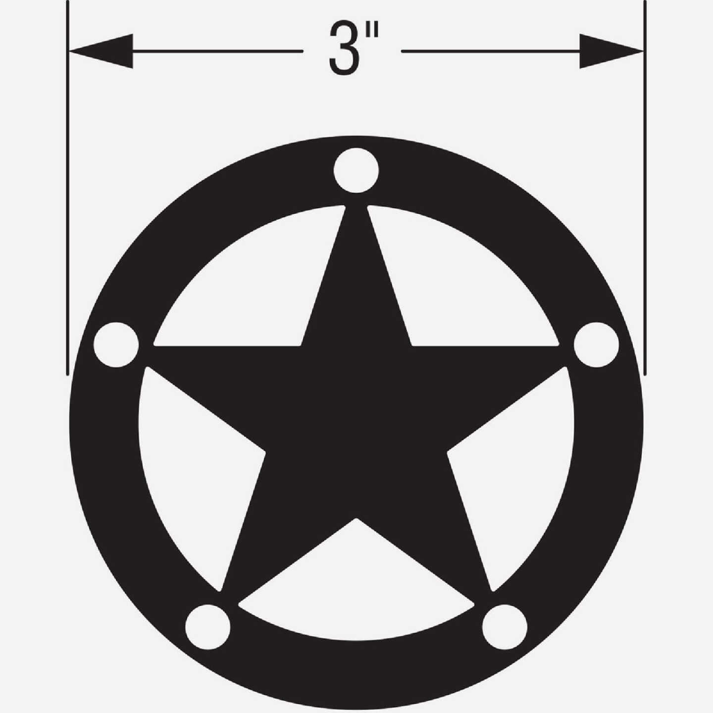 Outdoor Accents Mission Collection ZMAX, Black Powder-Coated Decorative Star Image 3