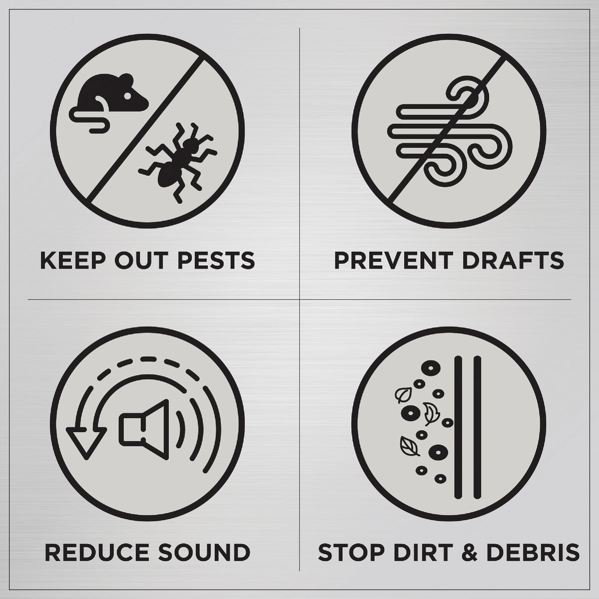 M-D Building Products 81 In. Premium Rubber PLATINUM Top and Sides Door Seal for Doors with Kerf/Channel, Brown Image 6