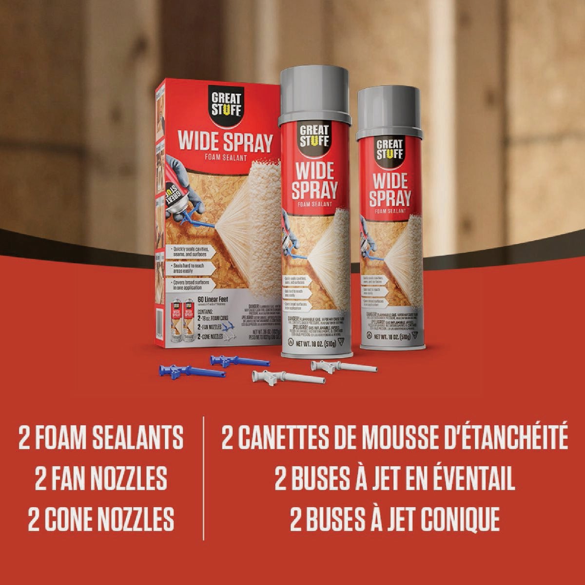 Great Stuff 18 Oz. Wide Spray Foam Sealant Image 2