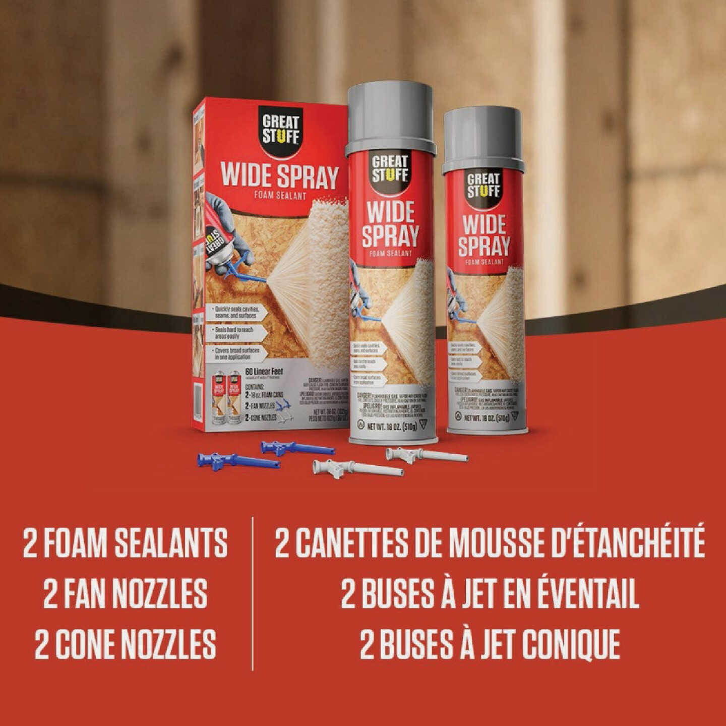 Great Stuff 18 Oz. Wide Spray Foam Sealant Image 2
