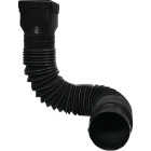 Spectra Metals Ground Spout 22 In. to 48 In. Black K-Style Polypropylene Downspout Extender Image 1